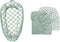 DILIMI Muslin Crib Sheets and Cotton Baby Lounger Cover, Only Cover, Green Checkered
