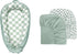 DILIMI Muslin Crib Sheets and Cotton Baby Lounger Cover, Only Cover, Green Checkered