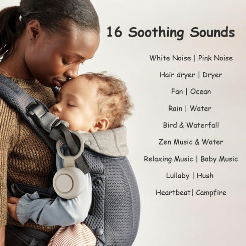 TKGOU 16 30H Portable Sound Machine for Baby Kids | White Noise | Sleep Soother | Soothing Sounds | Timer | Memory