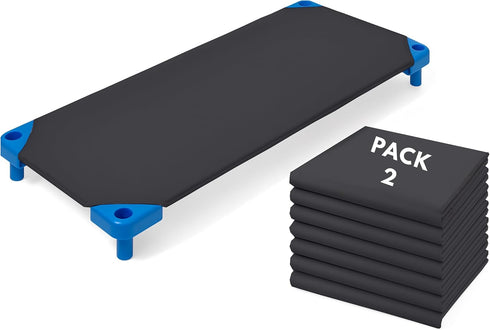 Store 2 Pack Dark Grey Cot Sheets 22" W X 40" L Daycare