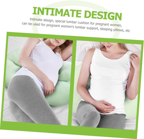 Luxshiny U-Shaped Maternity Pillow for Pregnant Women Abdominal Support Cushion Waist Support Multi-Functional Pillow