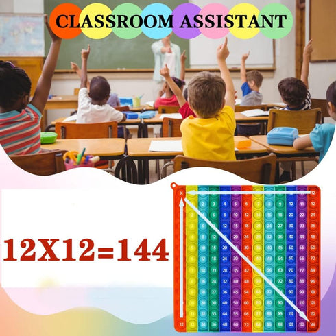 AK-SHIP Multiplication Game Table Bubble Toys, Educational Stress Relief for Teaching Operations