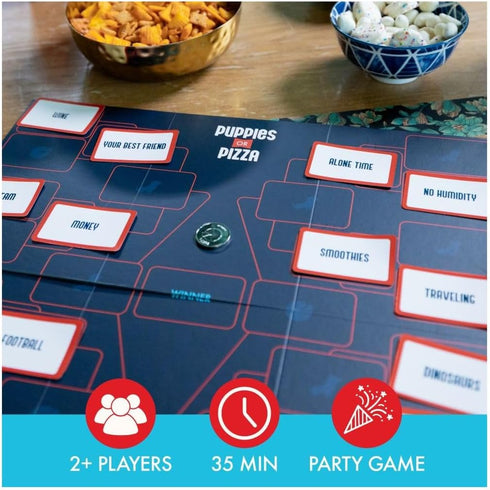 Puppies or Pizza? The Card Game of Impossible Choices - Family Games, Adult Games, Travel Games for Ages 8+