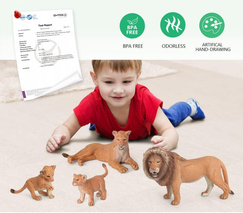 Volnau 11PCS Animal Toys Figurines Africa Figures Zoo Pack for Kids, Educational Jungle Set