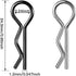 120 Pieces Universal Rc Body Clips Car Silver and Black Stainless Steel R Clips for 1/10 1/12 Scale Redcat Hpi Himoto