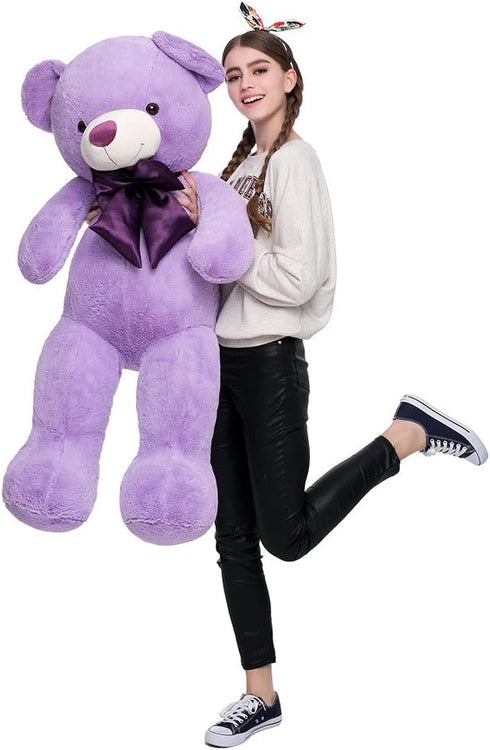 MaoGoLan 47 Inch Giant Purple Teddy Bear - Life Size Plush Toy for Valentines