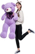 MaoGoLan 47 Inch Giant Purple Teddy Bear - Life Size Plush Toy for Valentines