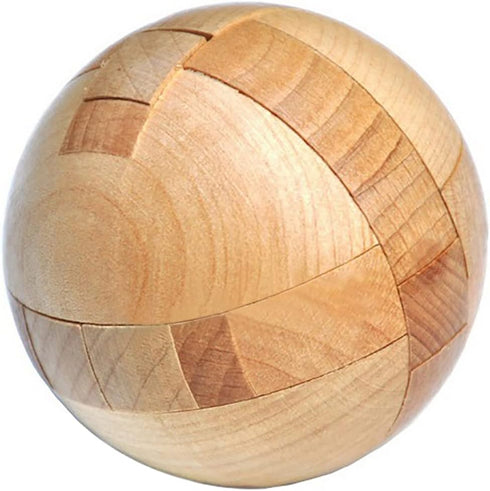 KINGOU Wooden Puzzle Magic Ball Brain Teasers Toy Intelligence Game Sphere Puzzles for