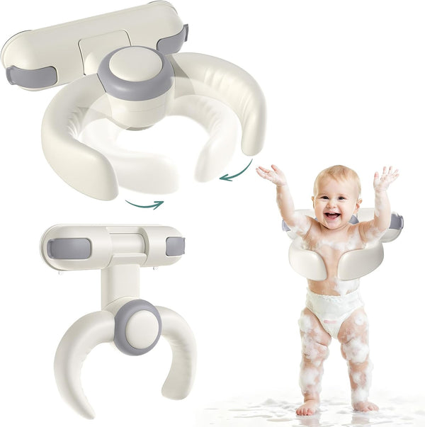 HDUYFYD Baby Bath Stand-Baby Shower Stand Duck with Strong Suction Cups. Foldable Adjustable