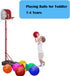 ABAJI Mini Basketballs, Pink 2 Pack 5" Set with Pump Needle for Mini Hoop, Durable for Kids 3+ Years