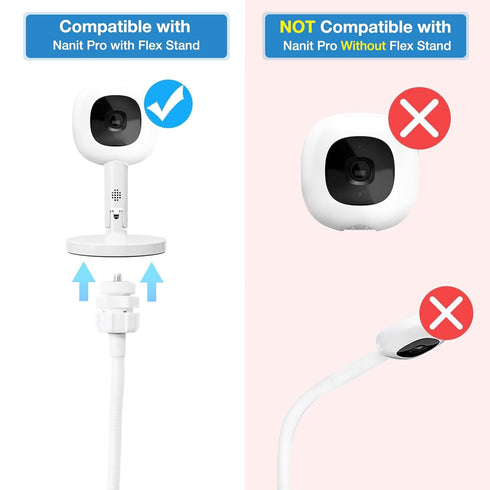 Derebir Momcozy BM01/ BM03/ BM04, PRO-VBM55TX, 16 inches 1/4 Baby Monitor Clip Mount Compatible with Nanit Pro & Flex