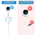 Derebir Momcozy BM01/ BM03/ BM04, PRO-VBM55TX, 16 inches 1/4 Baby Monitor Clip Mount Compatible with Nanit Pro & Flex