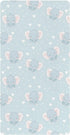 miaozhen Cotton Crib Sheets for Baby Boys Girls Ultra Soft Cartoon Cute Blue