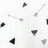 American Baby Company 100% Natural Cotton Fitted Crib Sheet 52" x 28" - Soft, Hypoallergenic, Silver Black Arrow