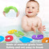Bath Toys Organizer + 36 Soft Foam ABC 123 Letters & Numbers - Bathroom Alphabet Baby Toys with Quick Dry Storage Net