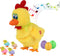 hbbhml Plush Electric Stuffed Laying Egg Chicken Toy Doll with Sound Music Easter