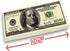 ArtCreativity 100 Dollar Bill Erasers - Set of 12 Big Rubber Erasers with Money Replica Design for Party Favors