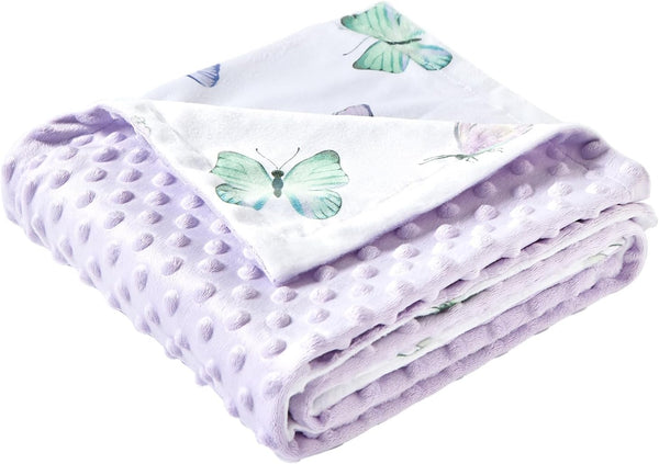 iEvolve Baby Nursery Bed Blankets Ultra Soft Double Layer Mini Blanket Minky