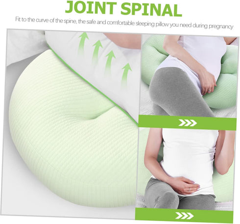Luxshiny U-Shaped Maternity Pillow for Pregnant Women Abdominal Support Cushion Waist Support Multi-Functional Pillow