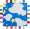 Colorful Baby Security Blanket, Soft Touch Plush Sleep Helper for Kids and Toddlers