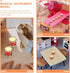 HOMSFOU Miniature Drum Models, 4pcs Mini Drum Accessories for Dollhouse Music Room Decor, 1:12 Scale