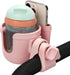 Elecphbo 2-in-1 Stroller Cup Holder with Phone Holder, Baby's Feeding Bottle Holder,Upgraded Universal Cup Holder,Bike