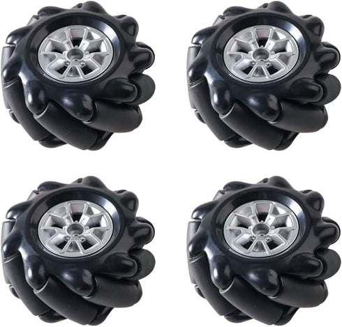 Professional 60mm Mecanum Wheel Car Chassis MC100 for Arduino/Raspberry Pi, Remote Control 4WD Metal Kit