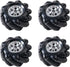 Professional 60mm Mecanum Wheel Car Chassis MC100 for Arduino/Raspberry Pi, Remote Control 4WD Metal Kit