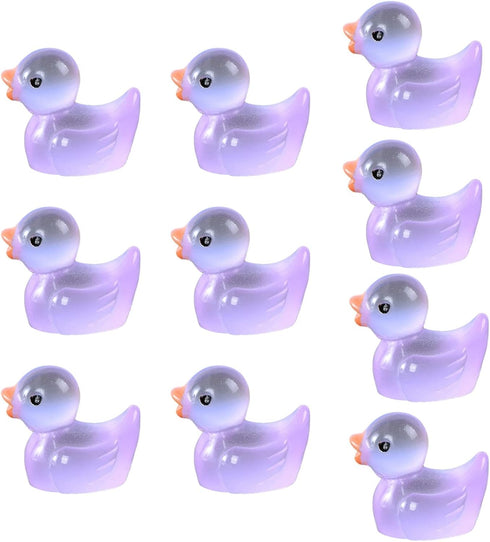 clinmday 10Pcs Miniature Animal Figures, Miniature Duck Tiny Animal Figurine Mini Toys Ornament