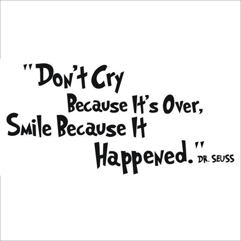 HACASO Don't Cry Bedroom Quote Decals for Home Wall Stickers, Nursery Room Decor