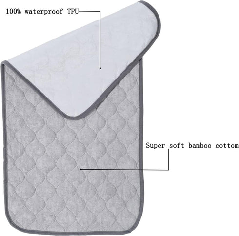 Portable Waterproof Diaper Changing Mat for Infants - Washable Nappy Pad for Boys & Girls