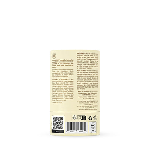 1 ATTITUDE Plastic-Free Massage Oil Bar for Baby, EWG Verified, Dermatologically Tested, Made with Naturally Derived