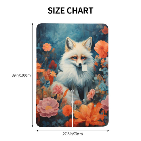 Zhbvncp Cute Fox Flower Baby Car Seat Cover & Breastfeeding Nursing Cover - Breathable Stretch Fabric Multi-Use Nursing