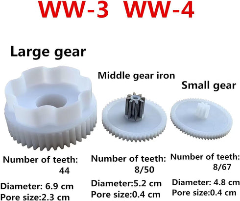 Children's Electric Car Plastic Gear RS390, Gear for Kids Powered Ride On Car Remote Control Stroller Accessories