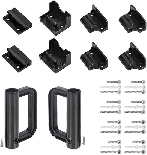 Retractable Baby Gate Replacement Hardware Retractable Dog Gate Full Set Wall Mounting Accessories Brackets Latches Anchors Screws Extra Wide Baby Gate Replacement Parts Retractable Pet Gate Hardware