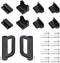 Retractable Baby Gate Replacement Hardware Retractable Dog Gate Full Set Wall Mounting Accessories Brackets Latches Anchors Screws Extra Wide Baby Gate Replacement Parts Retractable Pet Gate Hardware
