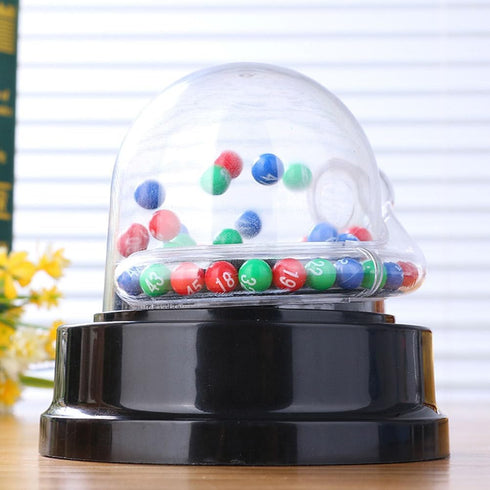 Plastic Mini Bingo Game Machine TOYANDONA: Electric Shake Lucky Ball Machine for Parties