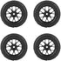 4PCS Replacement Tires for RC 1:10 Car, Racing Off Road Vehicle Rubber Tyre Wheel Rim