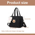 Rwigeboo Diaper Bag, Large Capacity Diaper Tote Bag with Multi-Pocket, Handheld/Crossbody, Zipper Baby for Travel