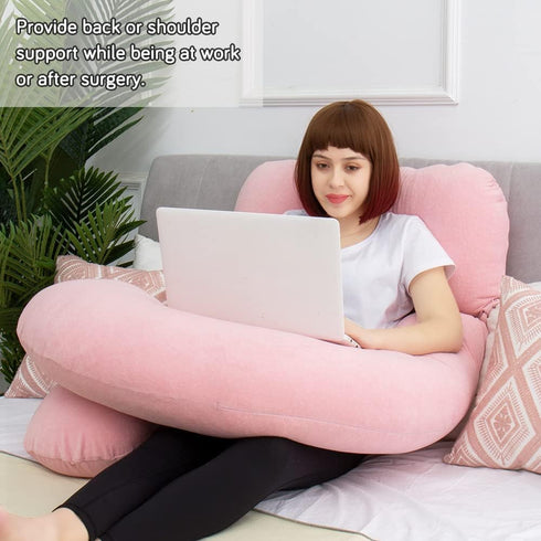 60in AS AWESLING Full Body Pillow | Nursing, Maternity and Pregnancy Pillow | Extra Large U Shape Pillows