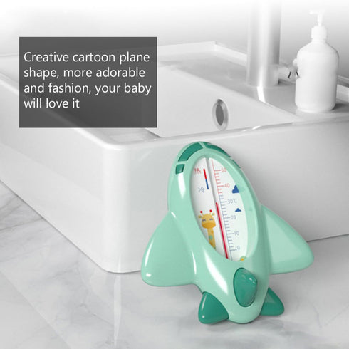Mikinona Bath Thermometer Floating Cartoon Tub Thermometer for Newborn Safety Water Temperature Measurement Green