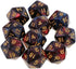 Yiotfandoll 10PCS Polyhedral D20 Dice 20mm Acrylic 20 Sided Dice for RPG MTG