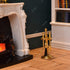 1/12 4pcs) iLAND Dollhouse Furniture and Accessories of Dollhouse Fireplace on Scale w/Fire Light & Fireplace Tools