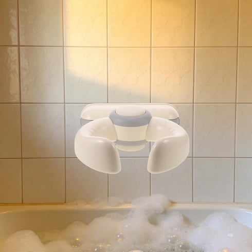 HONITANO 6-36 Baby Bath Support Stand Shower - Wall-Mounted Baby Shower Stand with Strong Suction Cups - Foldable