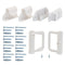 WOMHOM Retractable Baby Gates Replacement Parts Kit (White) - Extra Wide Baby Gate Full Set with Wall Mounting
