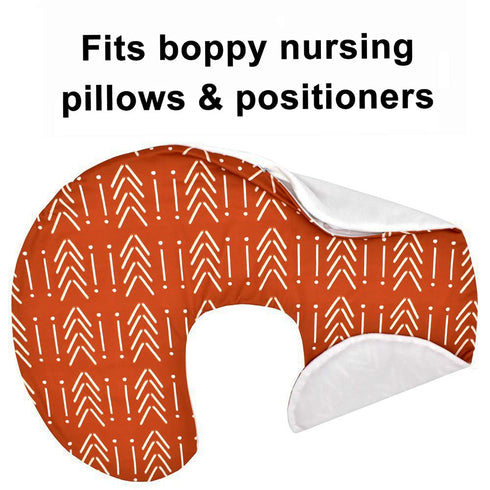 Culclendy Nursing Pillow Cover, Breastfeeding Pillow Cover, Rust Nursing Pillow Cover, Breastfeeding Pillow Slipcover