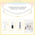 CERETIA 80" 2-Pack 20 Cotton Hanging Storage Chain For Stuffed Animals Storage with Metal Clips, Stuffed Animal