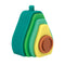 Nuby Soft Silicone Stackable Avocado Interactive Toy for Early Development, Suitable for 12+ Months