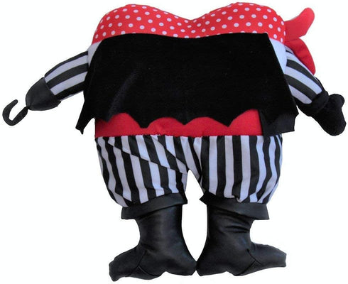 Plush Pirate Booty Tooth Fairy Pillow with Pocket, 11"