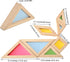 BOHS Translucent Tangram with Multilingual Activity Cards - 1 Inch Thickness, Preschool Gift, Window Puzzle Toys